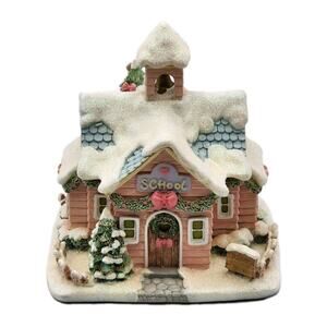 Hawthorne Village Precious Moments Merry Memories School Illuminated 2001 Boxed